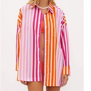 Beach Riot Alexa Top in Sunset Stripes